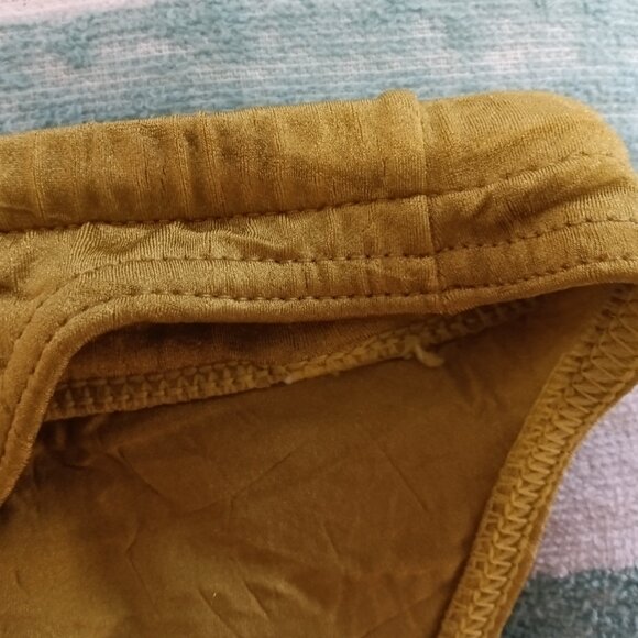 RARE VINTAGE 1" HOM SWIM BRIEF, SIZE 32", GOLD-CRINKLED PATTERN (*) (Pre-Owned) - Picture 5 of 8